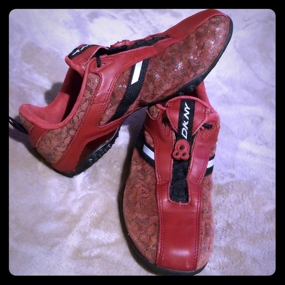 dkny red sneakers